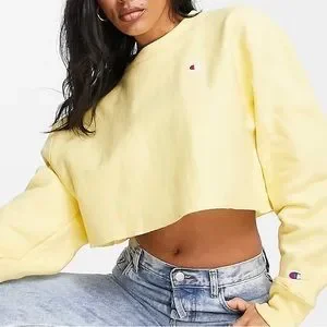 Champion Sweaters Champion Cropped Sweatshirt With Logo In